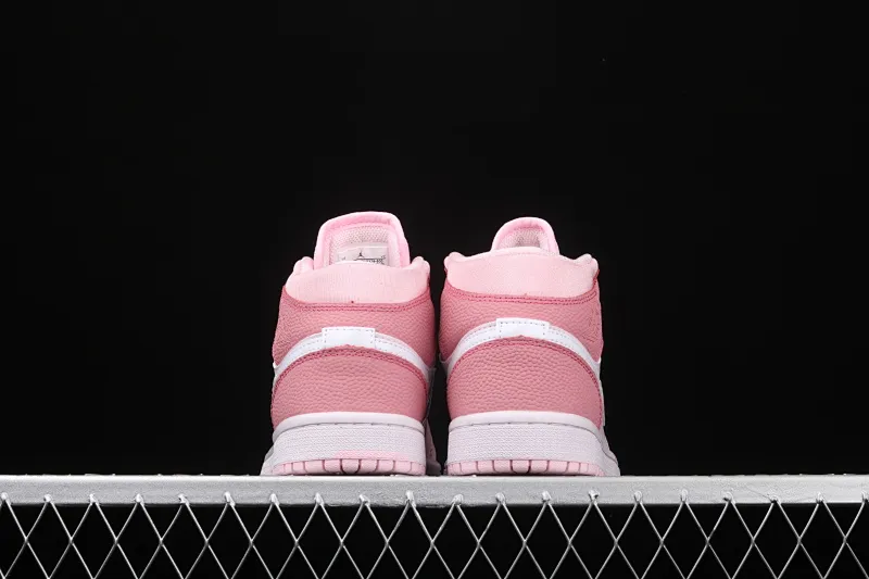 All categories Air Jordan Jordan series basketball shoes Air Jordan 1 Mid Air Jordan 1 Mid AJ1 Joe 1 mid-top series Pink White Pink Foam CW5379-600